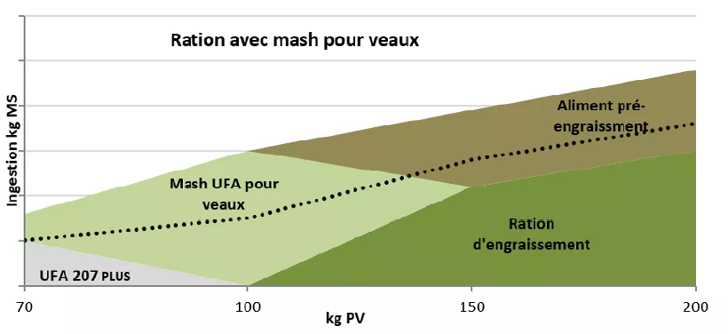 Grafik 1 Fütterung Grossviehmast